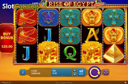 Skärmdump2. Rise of Egypt Deluxe slot