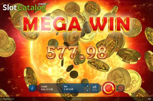 Mega Win. Solar King slot