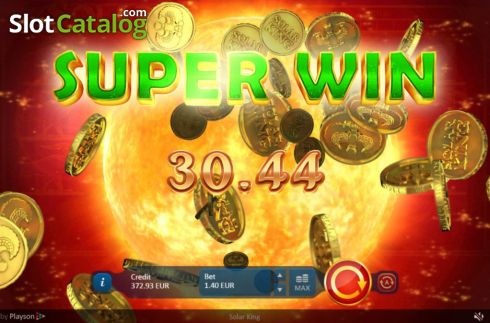 Super Win. Solar King slot