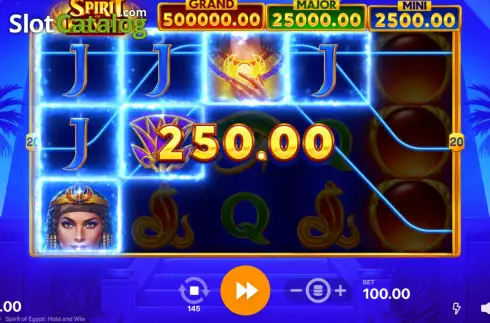 Win Screen 2. Spirit of Egypt Hold and Win slot