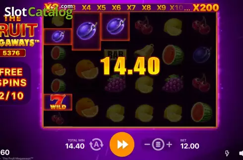 Bildschirm9. The Fruit Megaways slot