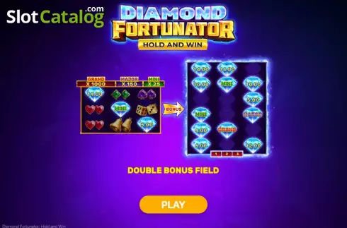 Ecran2. Diamond Fortunator Hold and Win slot