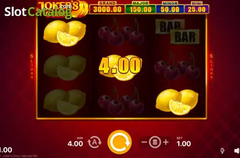 Schermo6. Joker's Coins: Hold and Win slot