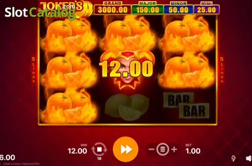 Schermo8. Joker's Coins: Hold and Win slot
