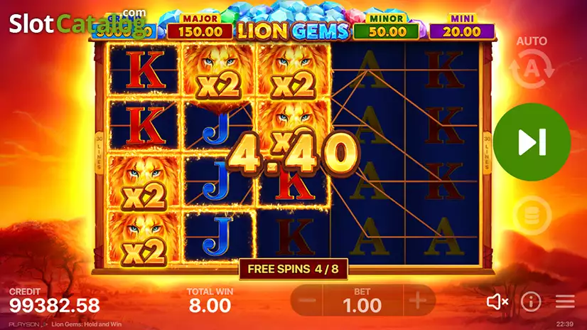 Lion Gems: Hold and Win Free Spins