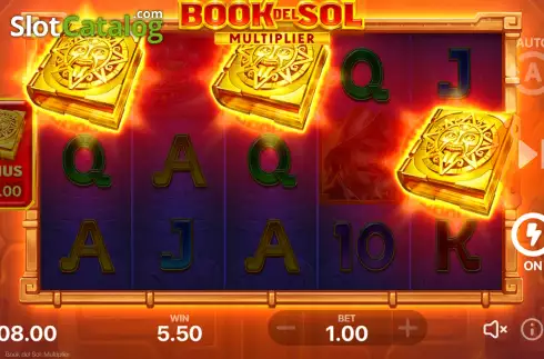 Free Spins Win Screen. Book del Sol: Multiplier slot