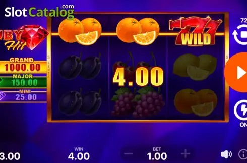 Скрін4. Ruby Hit: Hold and Win слот