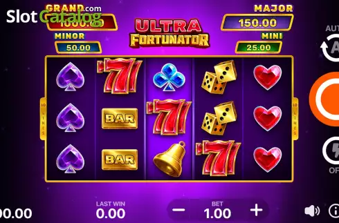 Game Screen. Ultra Fortunator: Hold and Win slot