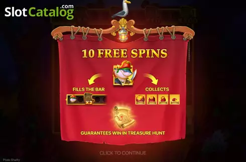 Free Spins Win Screen 2. Pirate Sharky slot