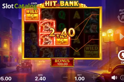 Win Screen. Hit the Bank: Hold and Win slot