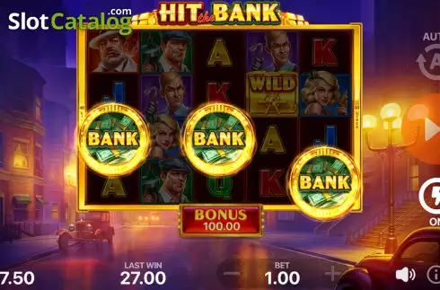Bonus Game Win Screen. Hit the Bank: Hold and Win slot