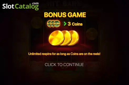 Bonus Game Win Screen 2. Hit the Bank: Hold and Win slot