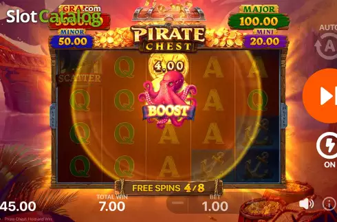 Free Spins Win Screen 3. Pirate Chest: Hold and Win slot
