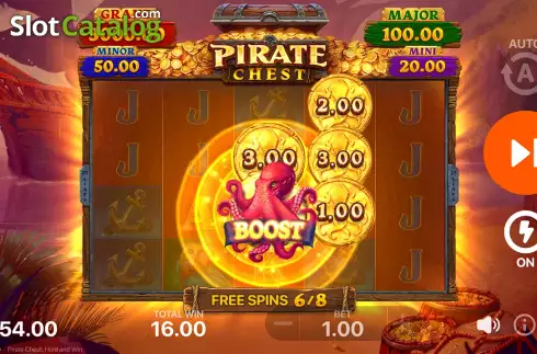 Ekran9. Pirate Chest: Hold and Win yuvası