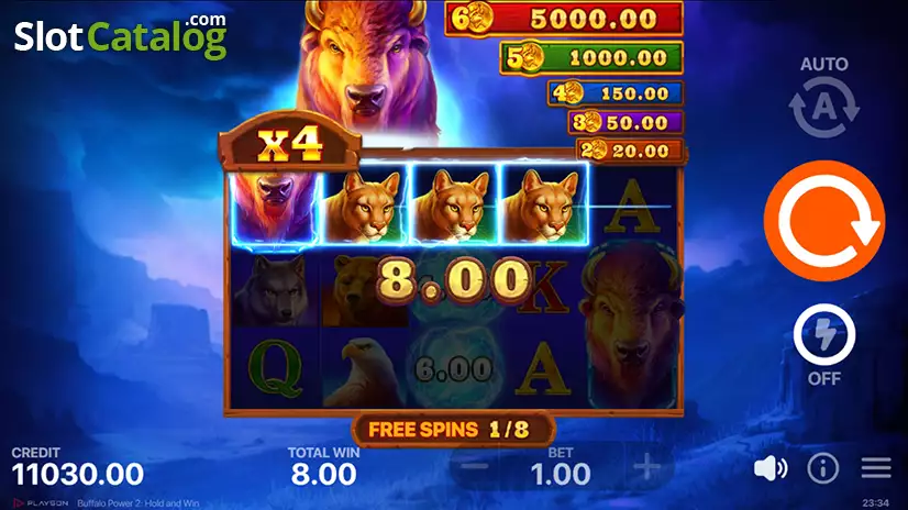 Buffalo Power 2: Hold and Win Free Spins