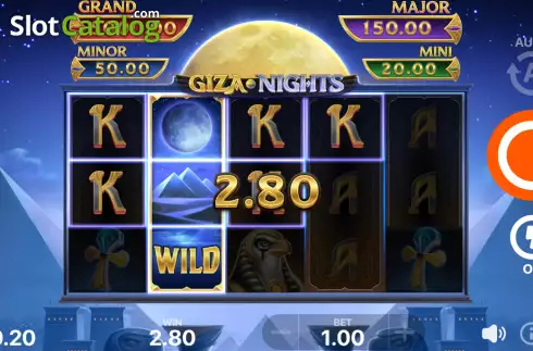 Schermo5. Giza Nights: Hold and Win slot