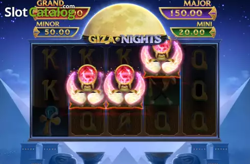 Free Spins Win Screen. Giza Nights: Hold and Win slot
