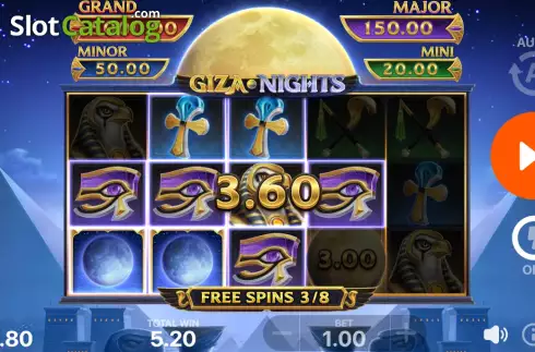 Skärmdump9. Giza Nights: Hold and Win slot