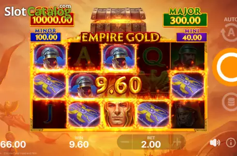 Win Screen. Empire Gold: Hold and Win slot