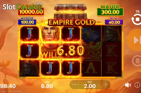 Win Screen 2. Empire Gold: Hold and Win slot