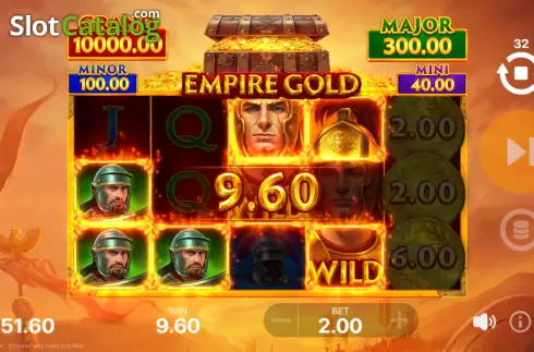 Win Screen 4. Empire Gold: Hold and Win slot