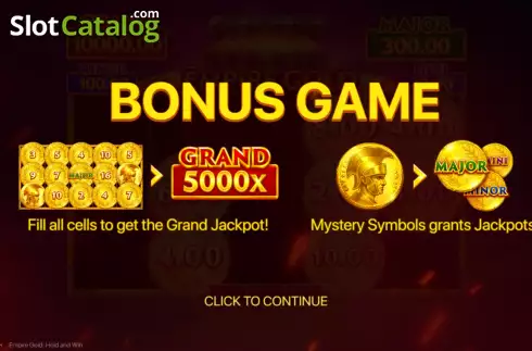 Respins. Empire Gold: Hold and Win slot