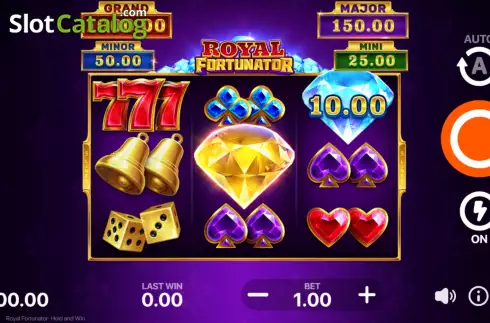 Game Screen. Royal Fortunator: Hold and Win slot