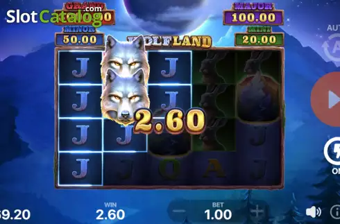Win Screen 2. Wolf Land: Hold and Win slot