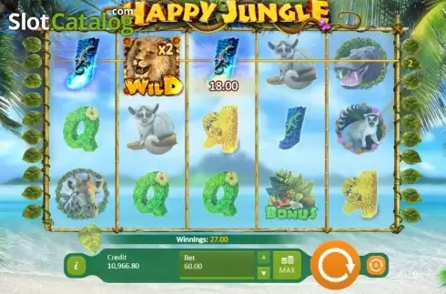 Bildschirm 2. Happy Jungle slot