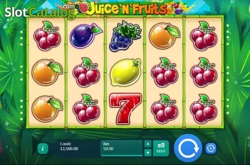 Écran 1. Juice and Fruits Machine à sous