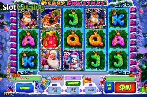 Bildschirm 1. Merry Christmas (Playson) slot