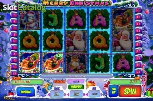 Bildschirm 2. Merry Christmas (Playson) slot
