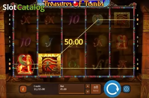 Bildschirm 5. Treasure of Tombs slot