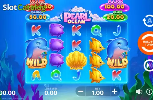 Game Screen. Pearl Ocean: Hold and Win slot