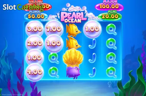 Bonus Game Win Screen. Pearl Ocean: Hold and Win slot