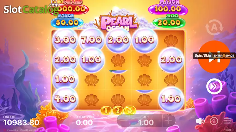 Pearl Ocean: Hold and Win Hold and Win Bonus
