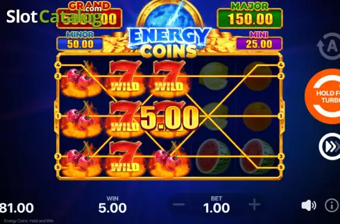Win Screen 2. Energy Coins: Hold and Win slot