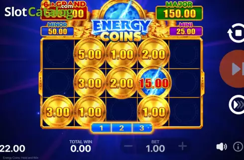 Bonus Game Win Screen 2. Energy Coins: Hold and Win slot