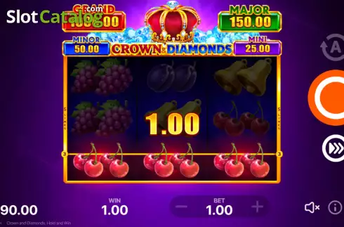 Win Screen 3. Crown and Diamonds: Hold and Win slot