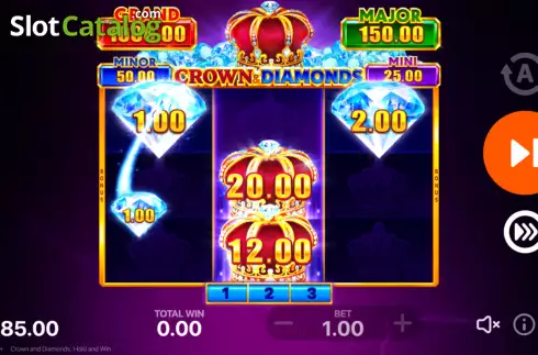 Skärmdump9. Crown and Diamonds: Hold and Win slot