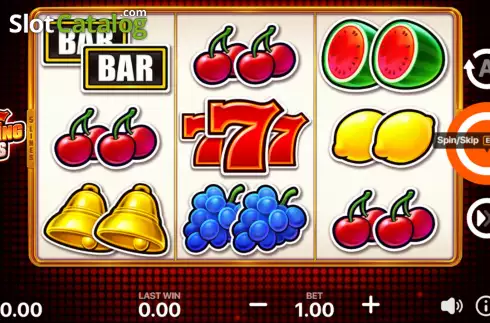 Game Screen. 777 Sizzling Wins: 5 lines slot