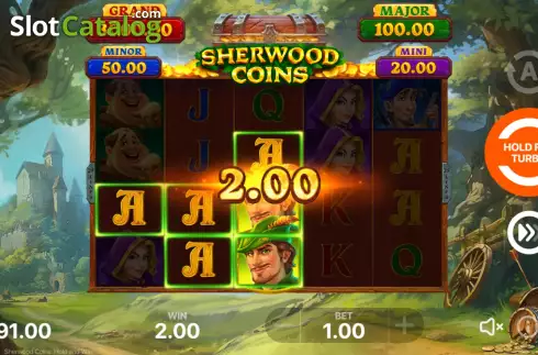 Bildschirm3. Sherwood Coins: Hold and Win slot