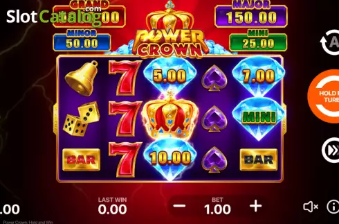 Schermo2. Power Crown: Hold and Win slot