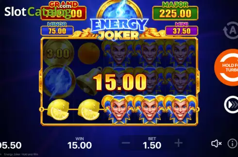 Win screen. Energy Joker slot