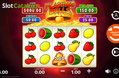 Bildschirm2. Flaming Bells slot