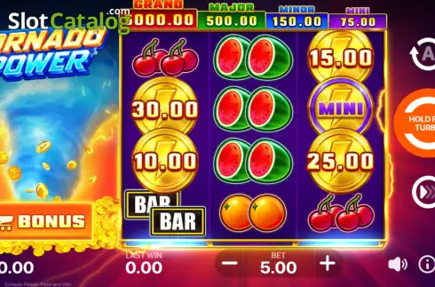 Schermo2. Tornado Power: Hold and Win slot