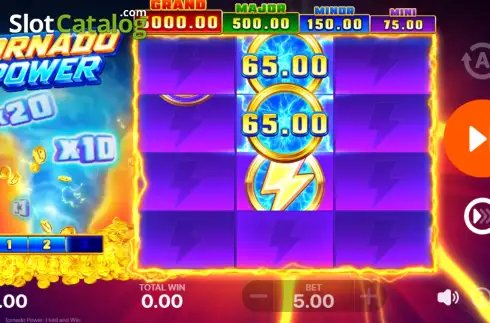 Schermo3. Tornado Power: Hold and Win slot