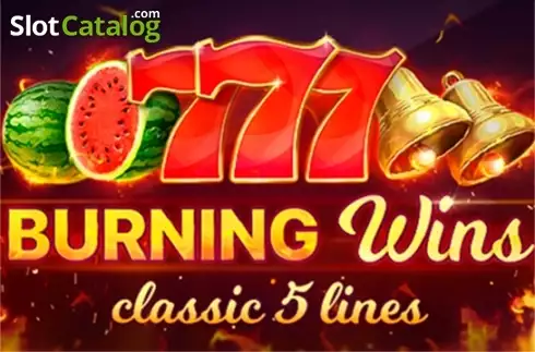 Burning Wins: classic 5 lines Logo