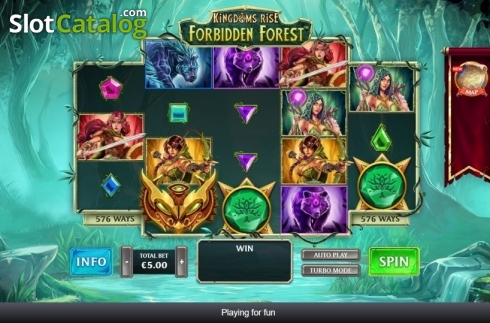 Reel Screen. Kingdoms Rise: Forbidden Forest slot