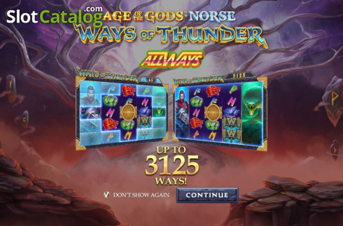 Schermo2. Age of the Gods: Norse - Ways of Thunder slot